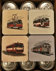 Dopravní podtácky – kompletní sada 4 ks